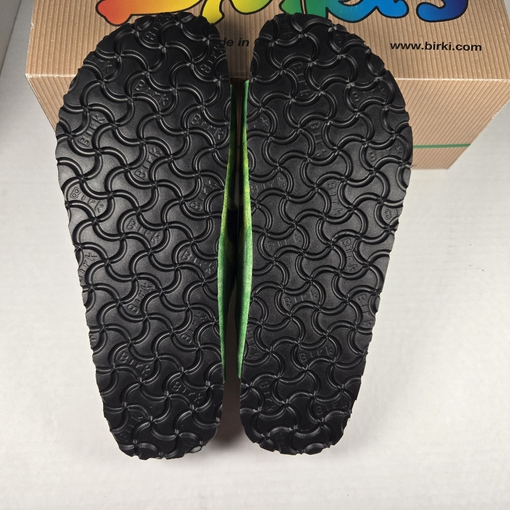 Birkenstock Birki's Santiago Brazil Flag Sandals EU38 Narrow US W7 M5 - Picture 7 of 8